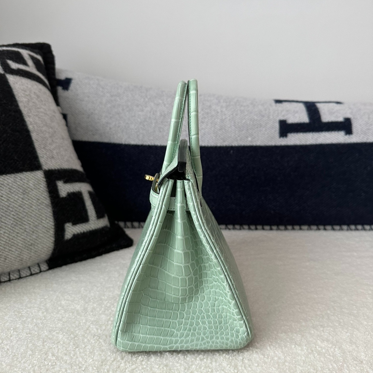 HERMÈS KELLY 28 VERT D’EAU ALLIGATOR – LIMITED EDITION