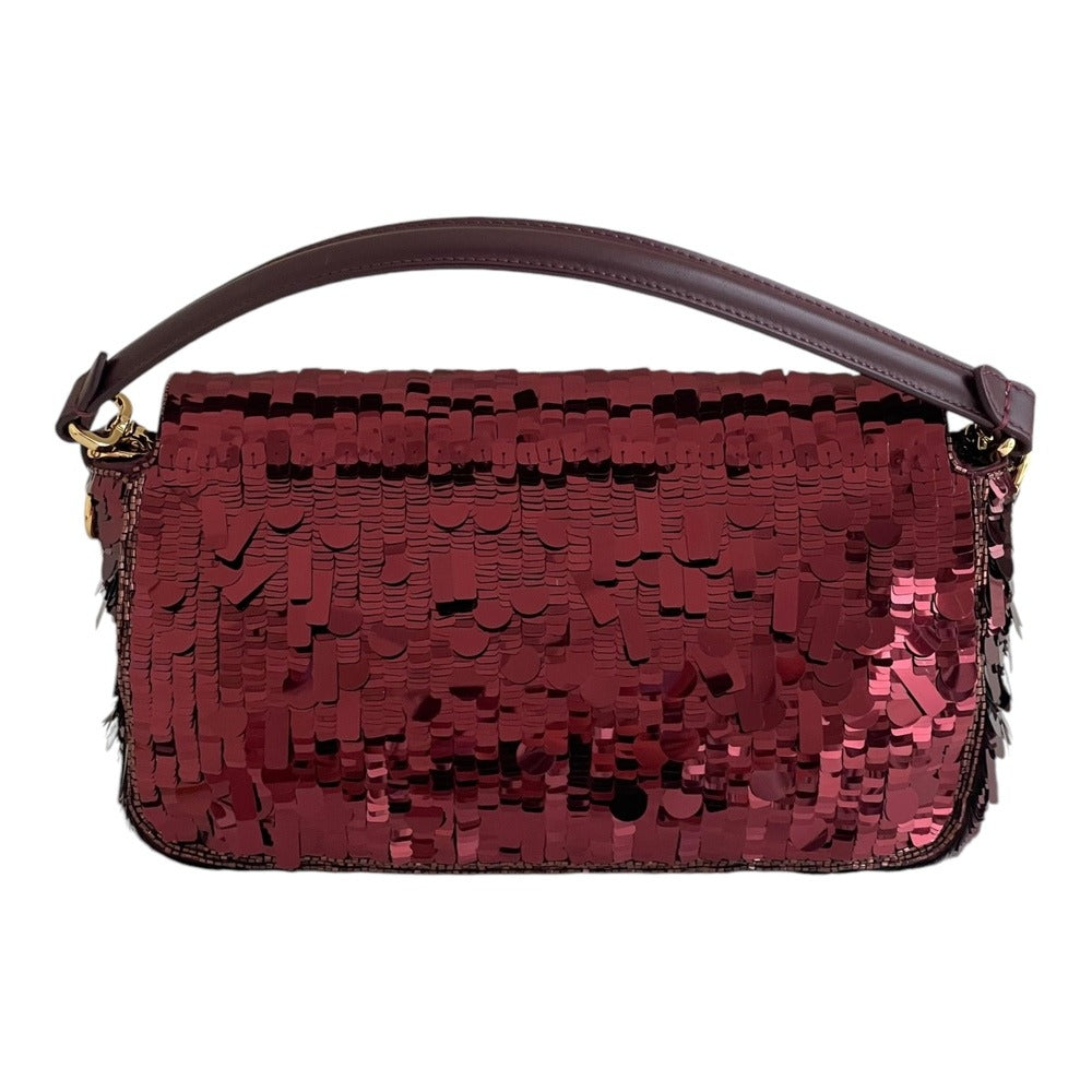 FENDI BAGUETTE BAG IN RED SEQUINS